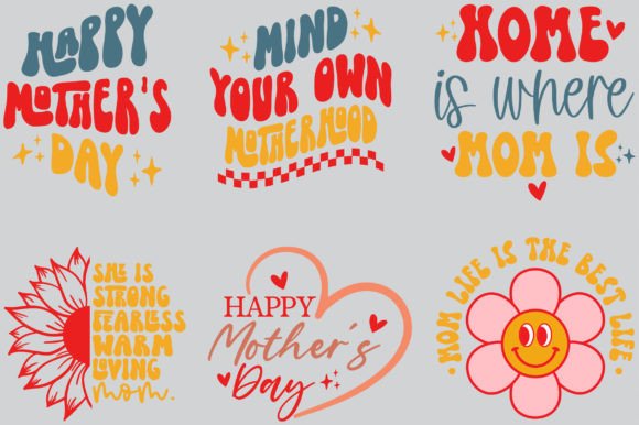 Download Happy Mother's Day Retro Svg Bundle - Happy mother's day retro Collection