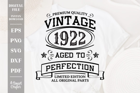 Download Vintage 1922 Svg, Vintage Birthday Svg - 1922 Collection