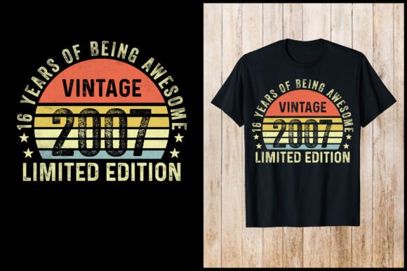 Download 2007 Limited Edition Birthday T-Shirt - Premium Bundle