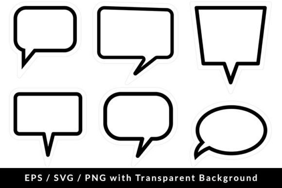 Download Speech Bubble Set SVG EPS PNG - Eps Collection