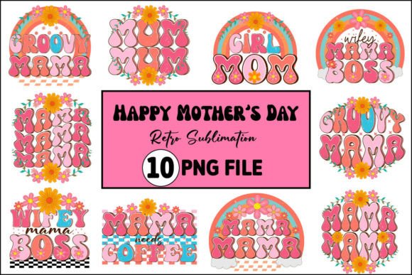 Download Happy Mother's Day Retro Sublimation - Happy mother's day retro Collection