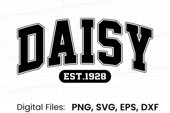 Download Daisy Est.1928 Retro Varsity SVG - 1928 Collection